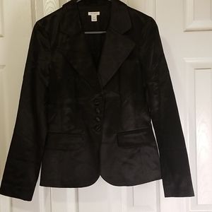 Halogen Black Satin Jacket - M